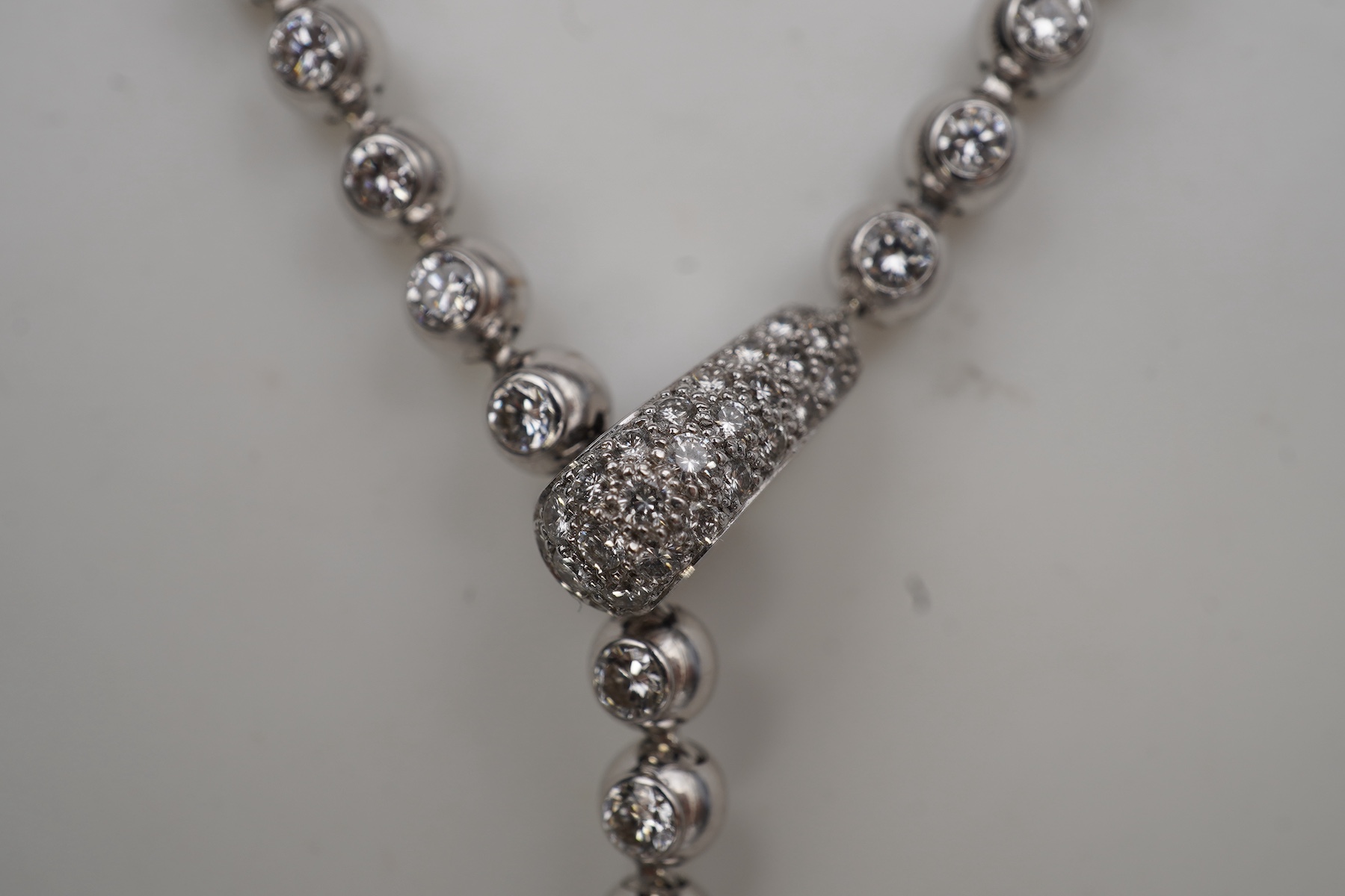 Cartier, a diamond necklace, 'Perles de Diamants', circa 2000